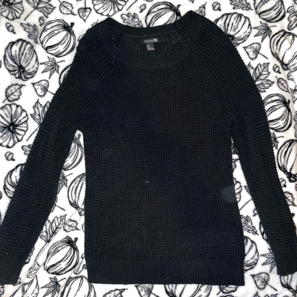 Black Knitted Sweater
